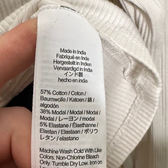 J. CREW Vintage Rib Lady Jacket Long Sleeve Cardigan White Black Sz S {3R4} - Picture 6 of 7